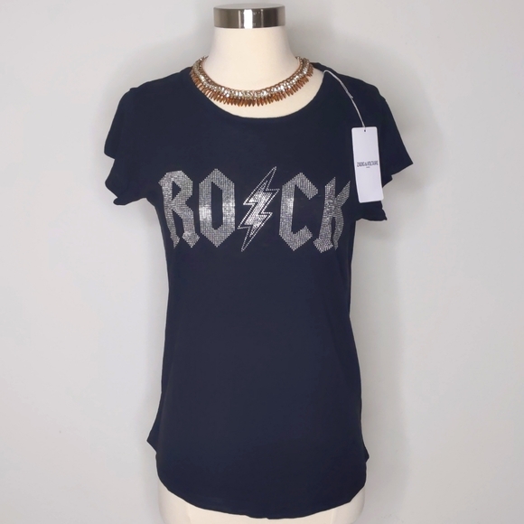 NWT Zadig & Voltaire *Name your price* ‘Rock’ Designer Shirt Medium Black - Picture 1 of 10